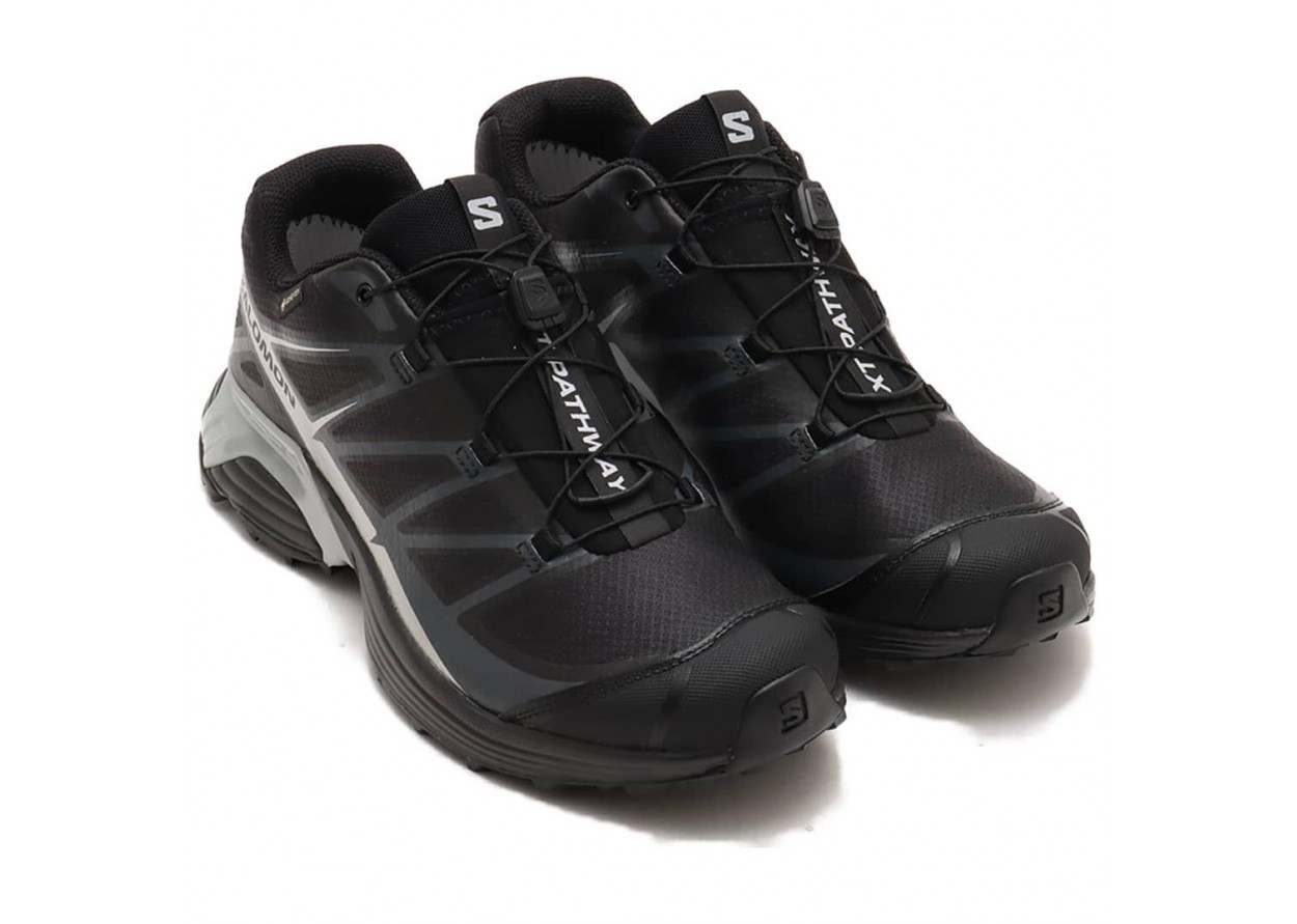 SALOMON XT-Pathway Wear-Resistant Water-Resistant Slip-Resistant Low-Top Running Shoes Unisex Black