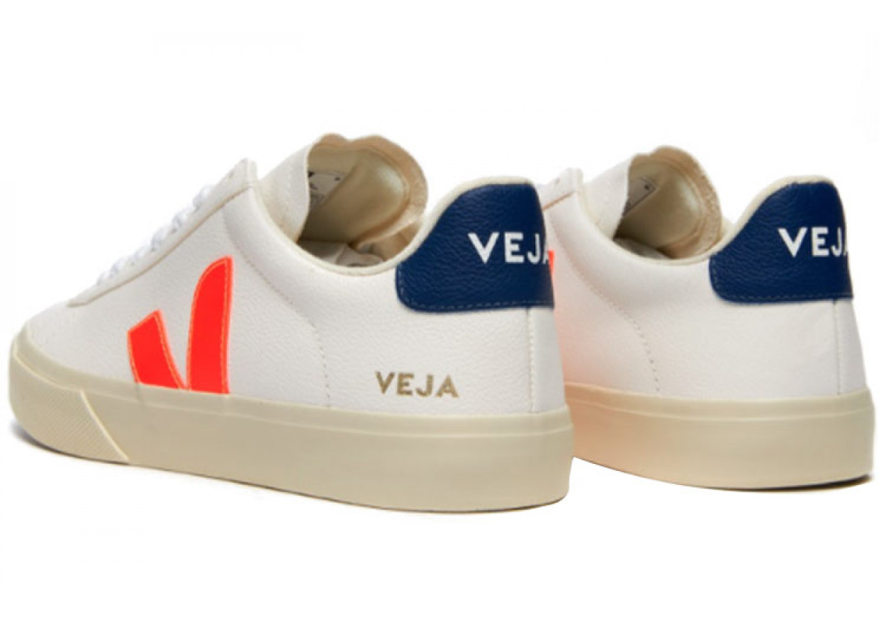 VEJA Campo Chromefree 'White Orange Fluo'