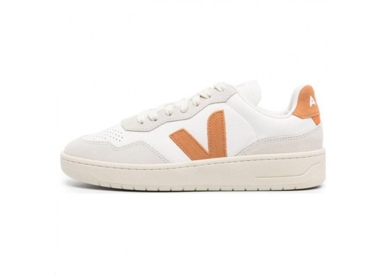 V 90 Women's VEJA Leather 'Extra White Umber'