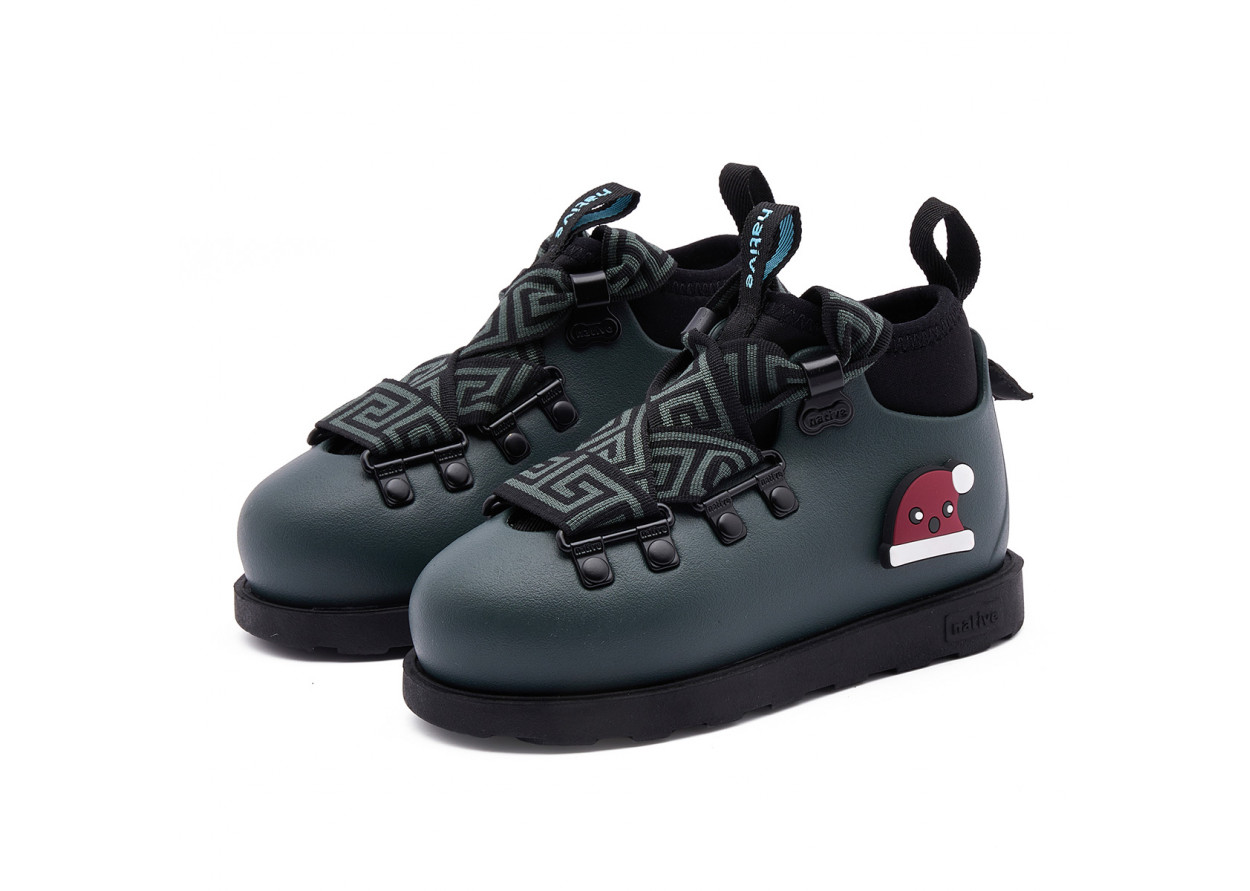 Native Shoes Fitzsimmons 3.0 New Year Collection Water-Resistant European Boot Low Shaft Kids' Boots Dark Green Kids'