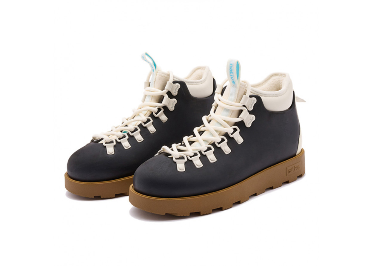 Native Shoes Fitzsimmons 3.0 Urban Adventure Collection Puffy Shoes Euro Boot Short Martin Boot Unisex Black