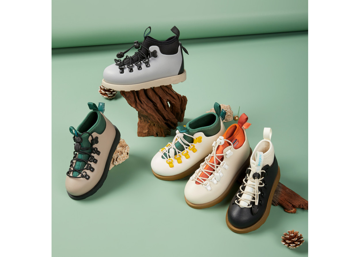 Native Shoes Fitzsimmons 3.0 Urban Adventure Collection Low Shaft Kids' Boots Gray Kids'