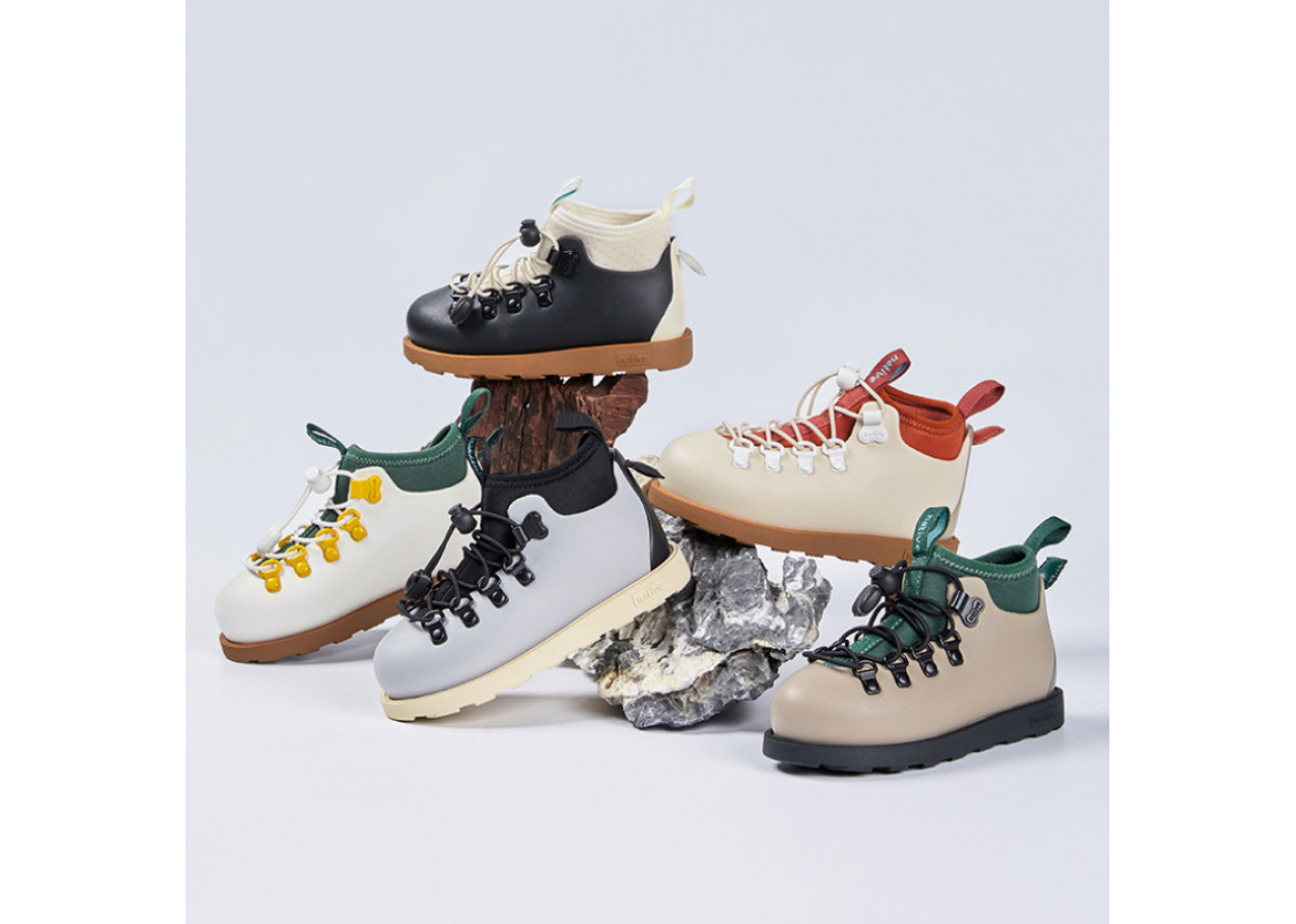 Native Shoes Fitzsimmons 3.0 Urban Adventure Collection Low Shaft Kids' Boots Gray Kids'