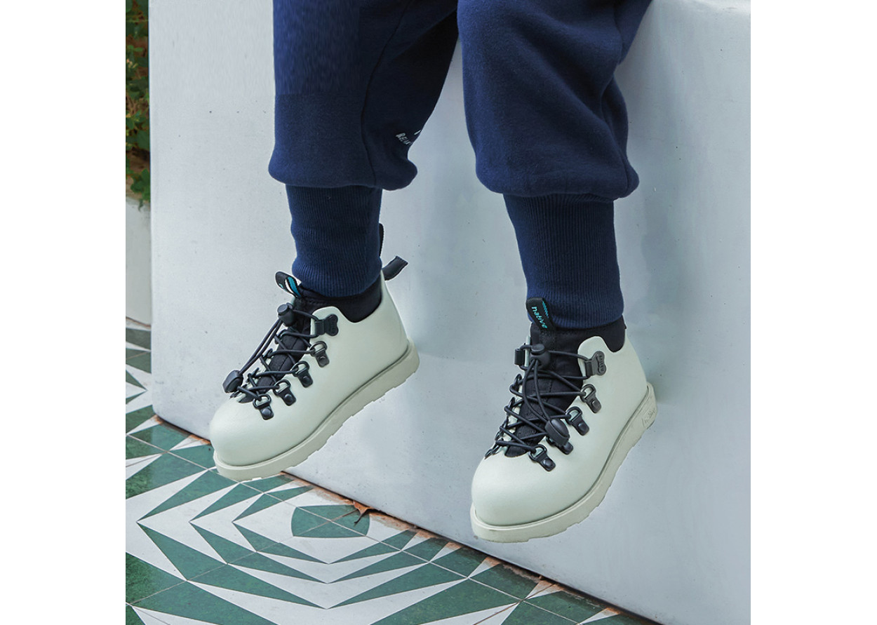 Native Shoes Fitzsimmons 3.0 Seaweed Collection Low Shaft Martin Boot Gray Green Kids'