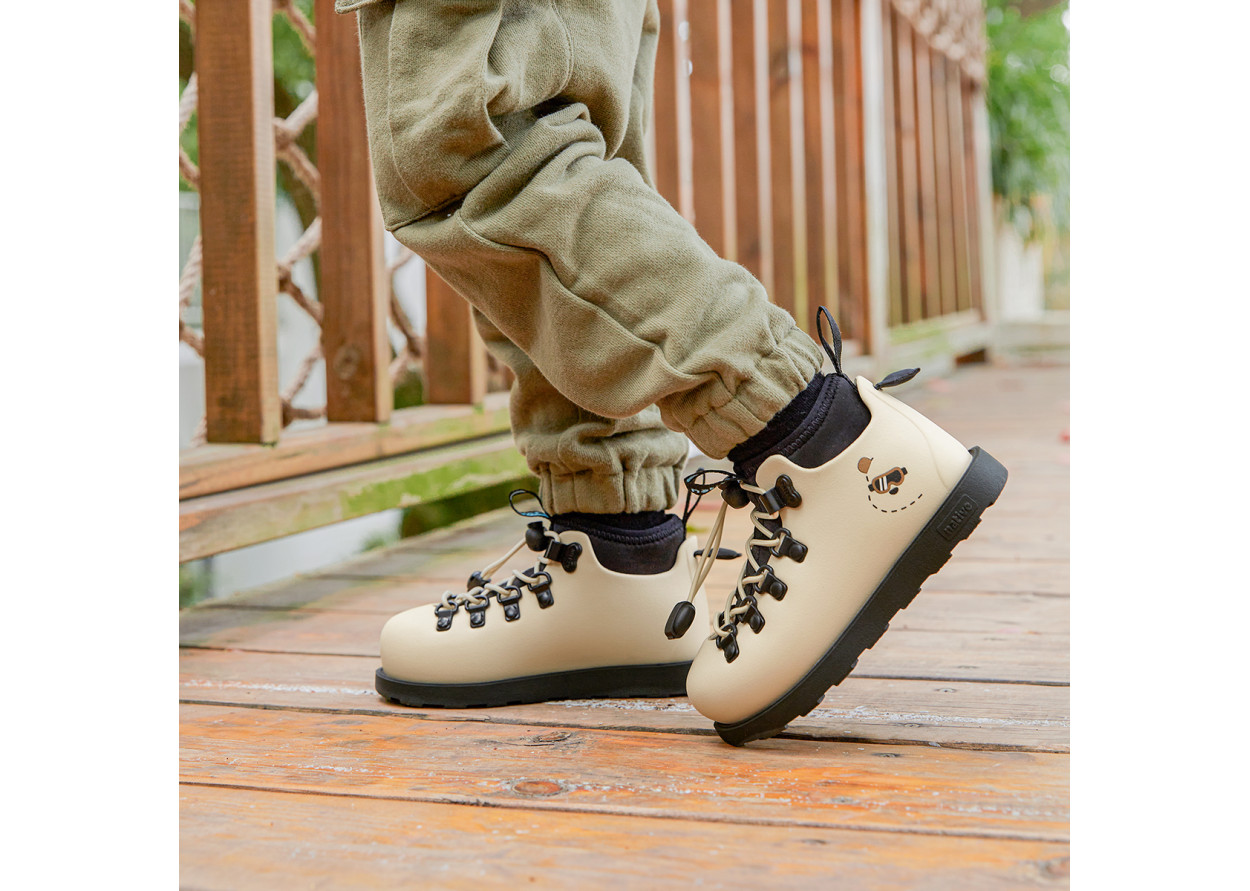 Native Shoes Fitzsimmons 3.0 Forest Exploration Collection Low Shaft Kids' Boots Ecru Kids'