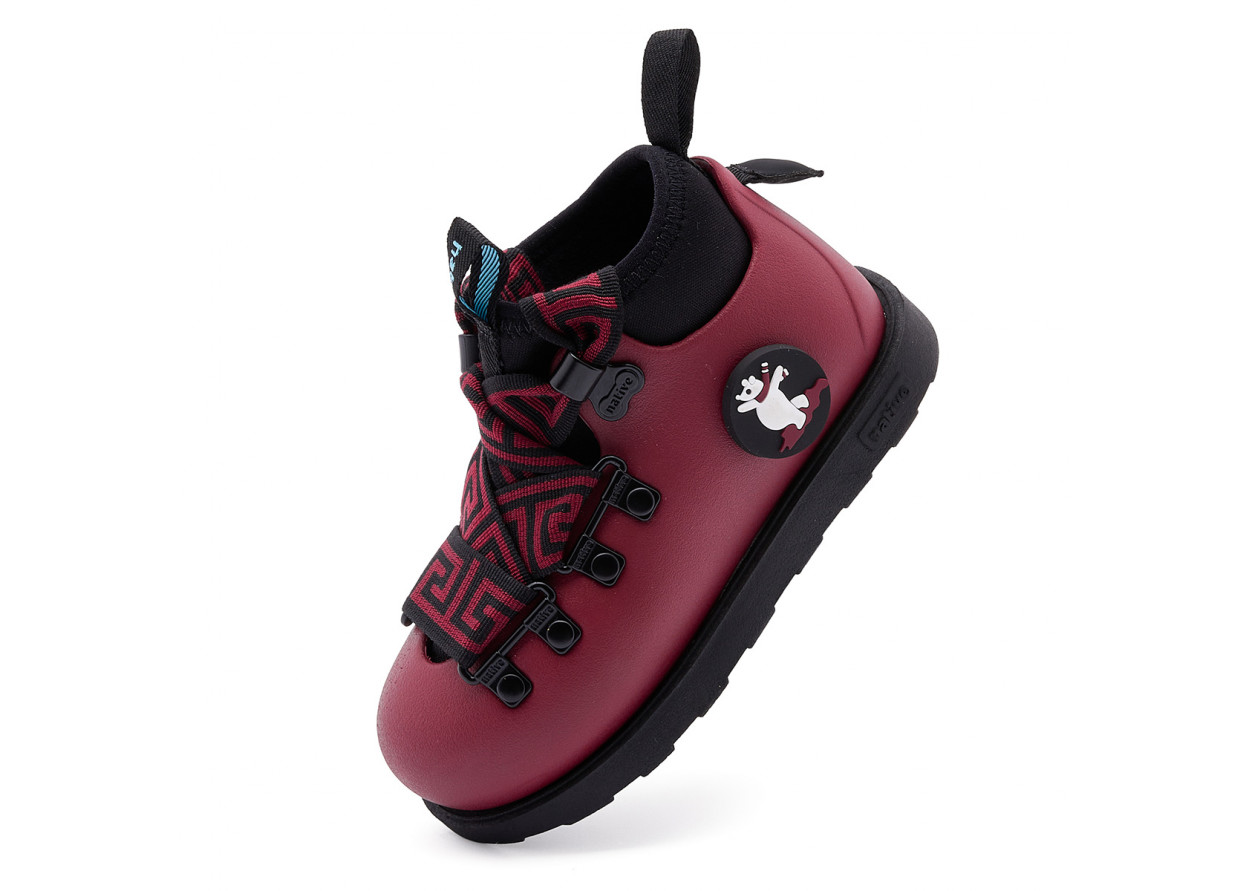 Native Shoes Fitzsimmons 3.0 Christmas New Year Collection Water-Resistant Euro Boot Low Shaft Kids' Boots Red Kids'
