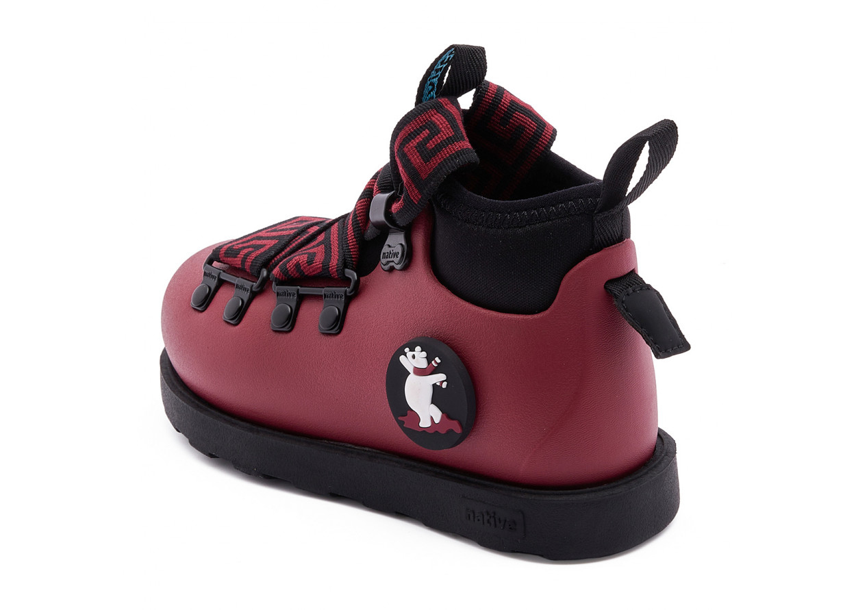 Native Shoes Fitzsimmons 3.0 Christmas New Year Collection Water-Resistant Euro Boot Low Shaft Kids' Boots Red Kids'