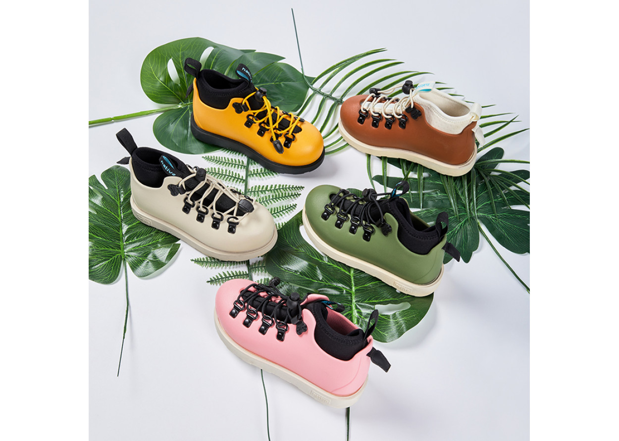 Native Shoes Fitzsimmons 3.0 Upgraded Water-Resistant Slip-Resistant Low Shaft Kids' Boots Yellow Black Kids'