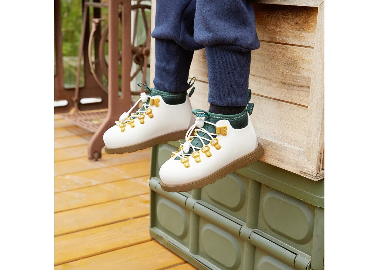 Native Shoes Fitzsimmons 3.0 Urban Adventure Collection Low Shaft Kids' Boots White Kids'