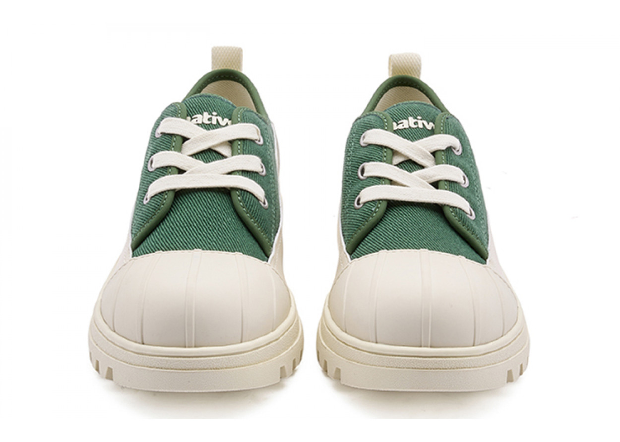Native Shoes Canvas Shoes Unisex Low-Top Forest Green | Beige