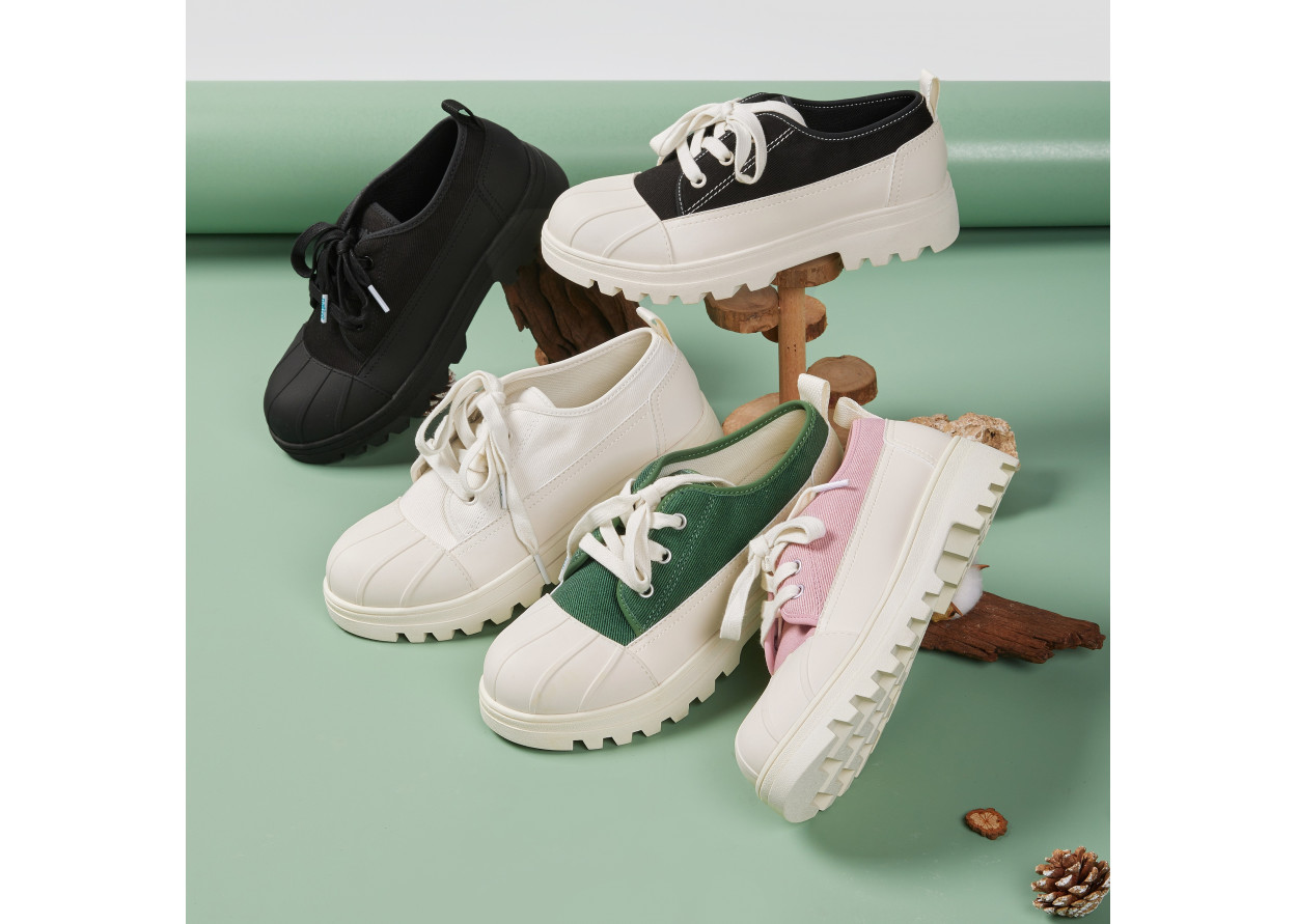 Native Shoes Canvas Shoes Unisex Low-Top Forest Green | Beige