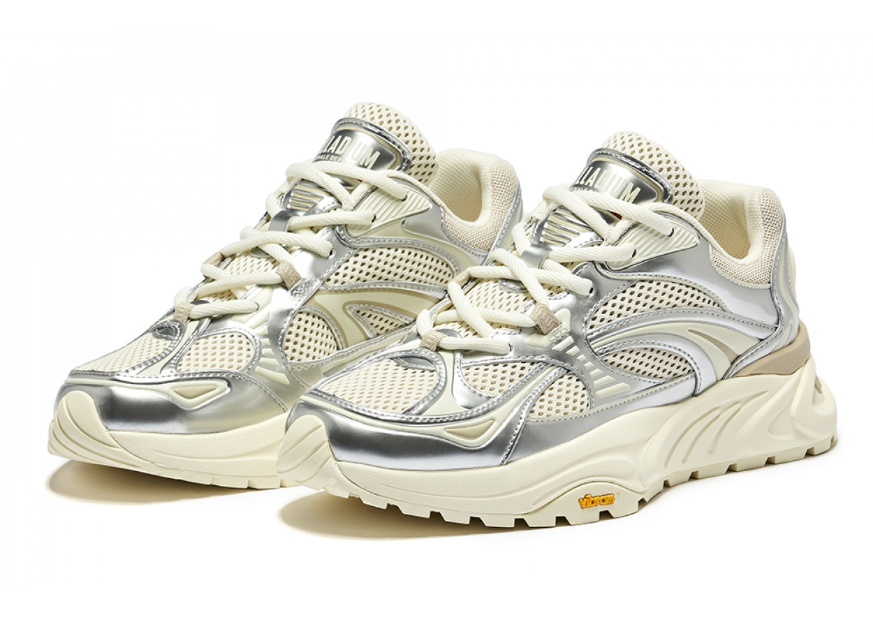 Palladium Casual Shoes Men Low-Top Silver