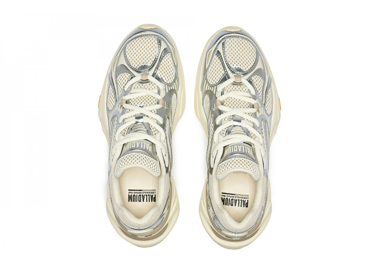 Palladium Casual Shoes Men Low-Top Silver