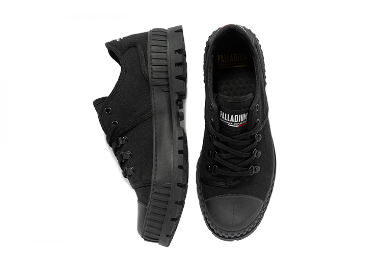Palladium Canvas Shoes Unisex Low-Top Black