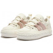 Palladium Balanced Wear-Resistant Low-Top Skateboard Shoes Women's Pink White