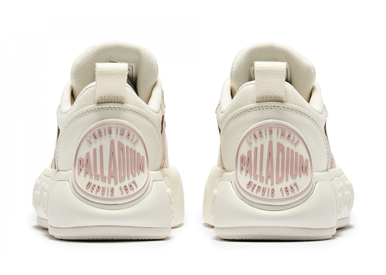Palladium Balanced Wear-Resistant Low-Top Skateboard Shoes Women's Pink White