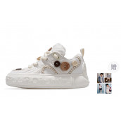 Palladium Anti-Slip And Wear-Resistant Height Increasing Low-Top Sports Casual Shoes Unisex Ecru