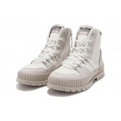 Palladium Canvas Shoes Unisex High-Top Star White