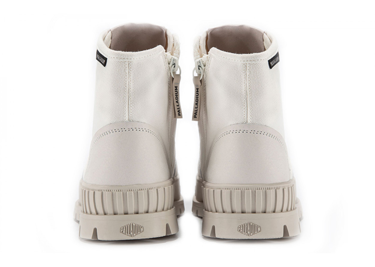 Palladium Canvas Shoes Unisex High-Top Star White