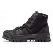 Palladium Canvas Shoes Unisex High-Top Black