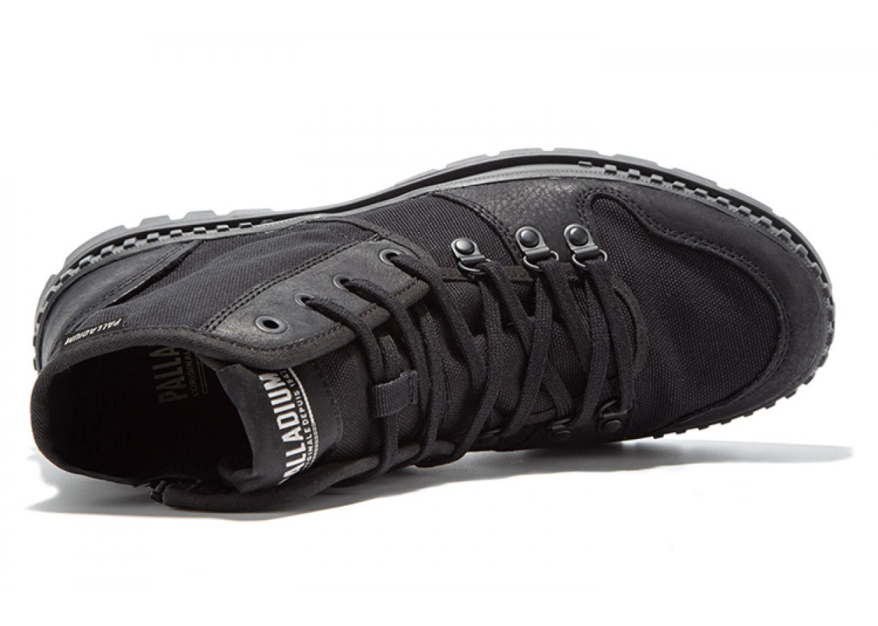 Palladium Canvas Shoes Unisex High-Top Black