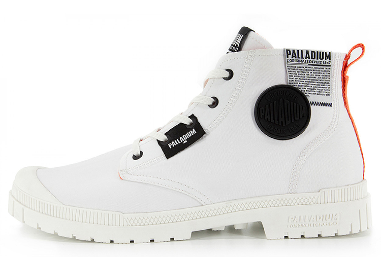 Palladium Canvas Shoes Unisex High-Top Black White