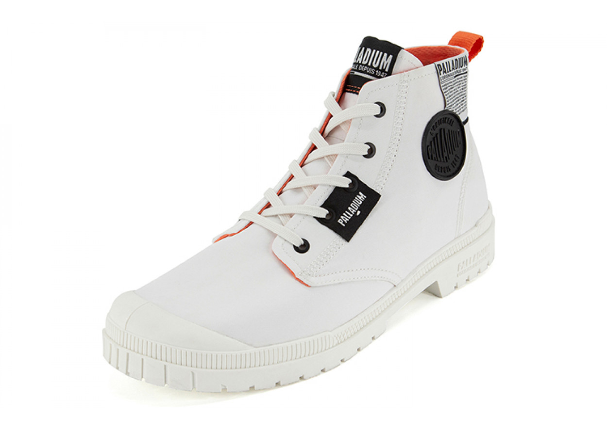 Palladium Canvas Shoes Unisex High-Top Black White