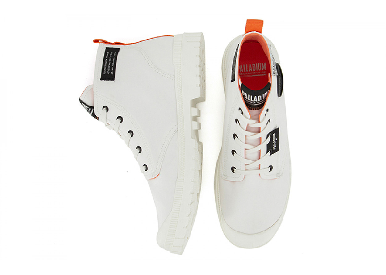 Palladium Canvas Shoes Unisex High-Top Black White