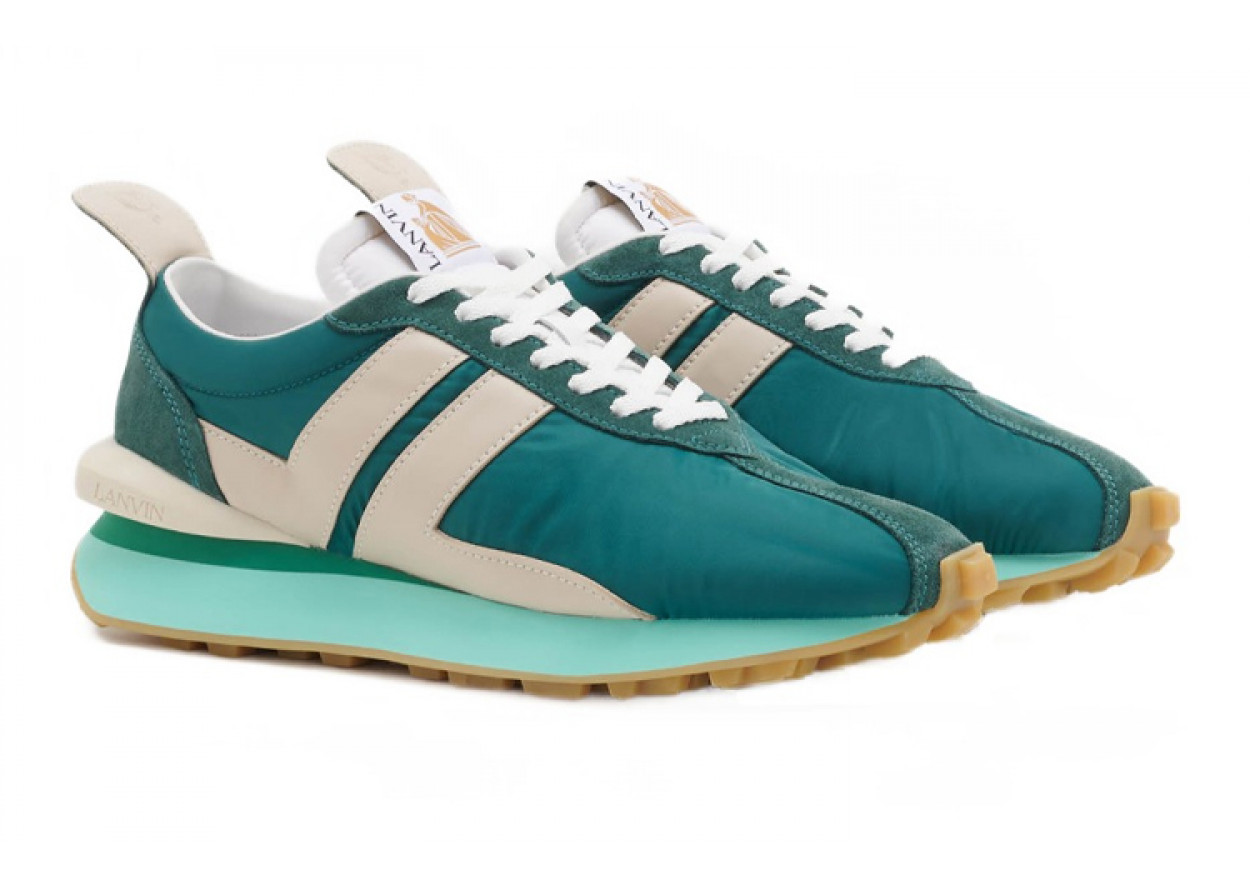 Lanvin Bumpr Low-Top Casual Shoes Men's Blue