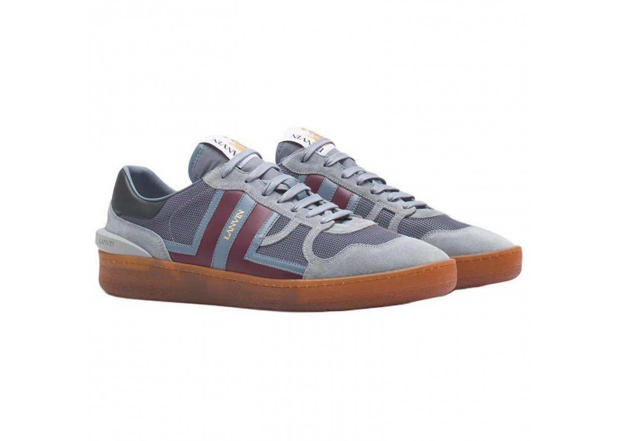 Lanvin Clay Low-Top Skateboard Shoes Men's Gray