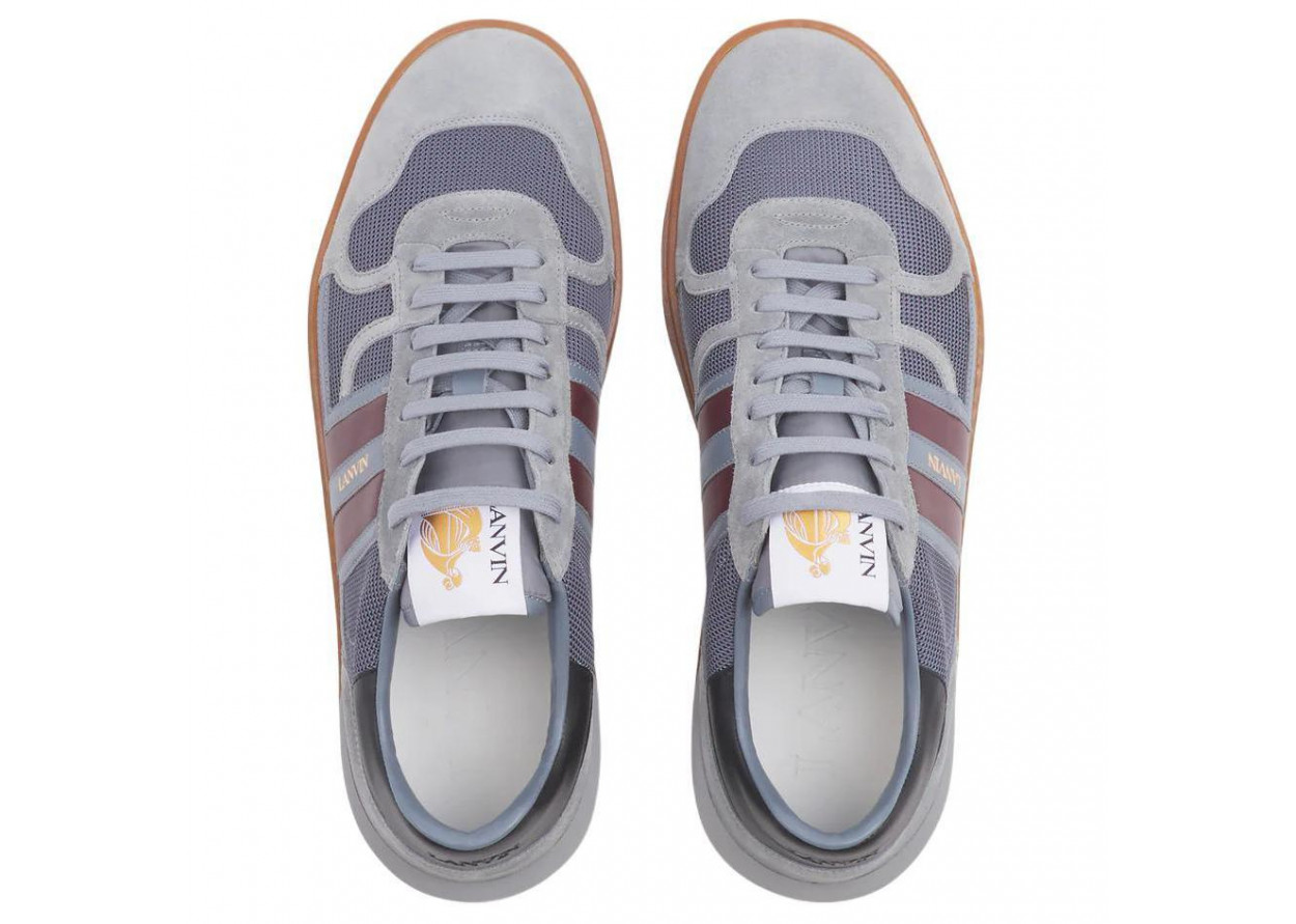 Lanvin Clay Low-Top Skateboard Shoes Men's Gray