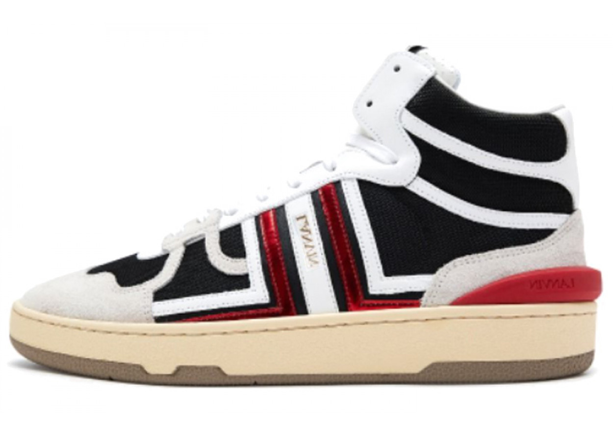Lanvin Clay High Top Stylish Skateboarding Shoes Men's White