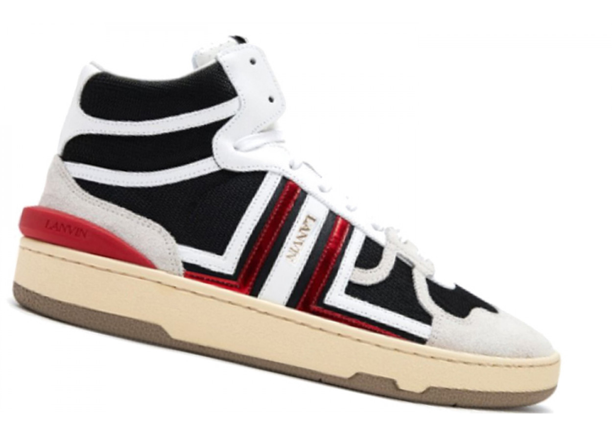 Lanvin Clay High Top Stylish Skateboarding Shoes Men's White