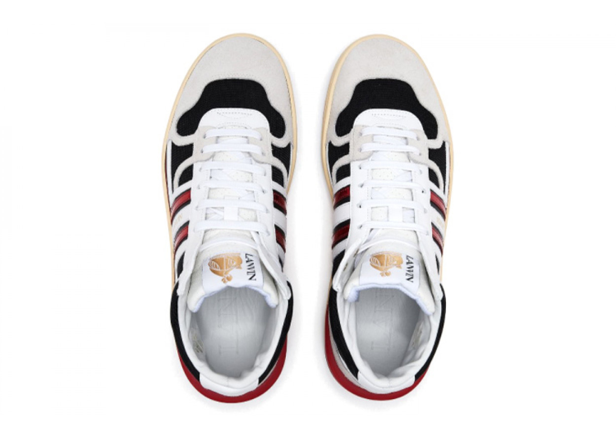 Lanvin Clay High Top Stylish Skateboarding Shoes Men's White