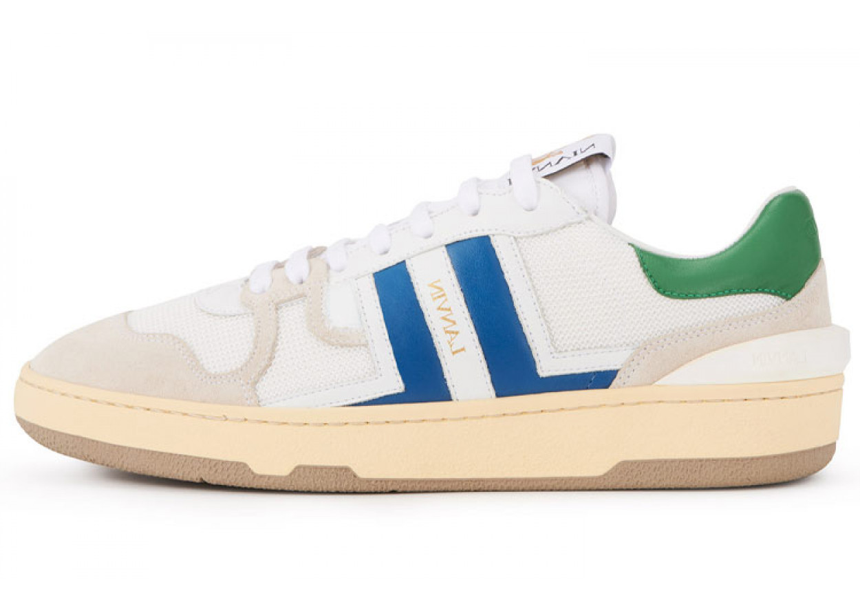 Lanvin Clay Low Top Sports Lifestyle Casual Shoes Men's White Blue
