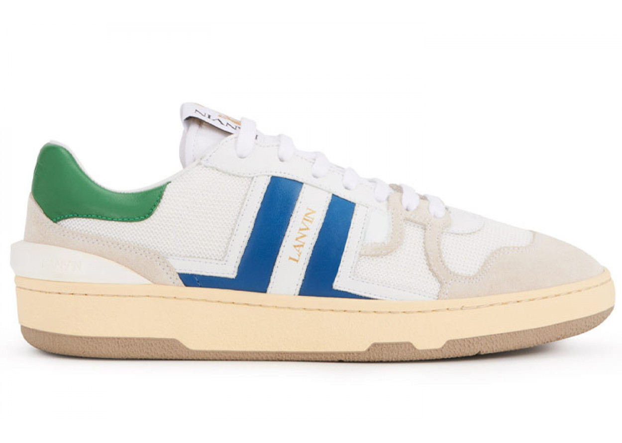 Lanvin Clay Low Top Sports Lifestyle Casual Shoes Men's White Blue