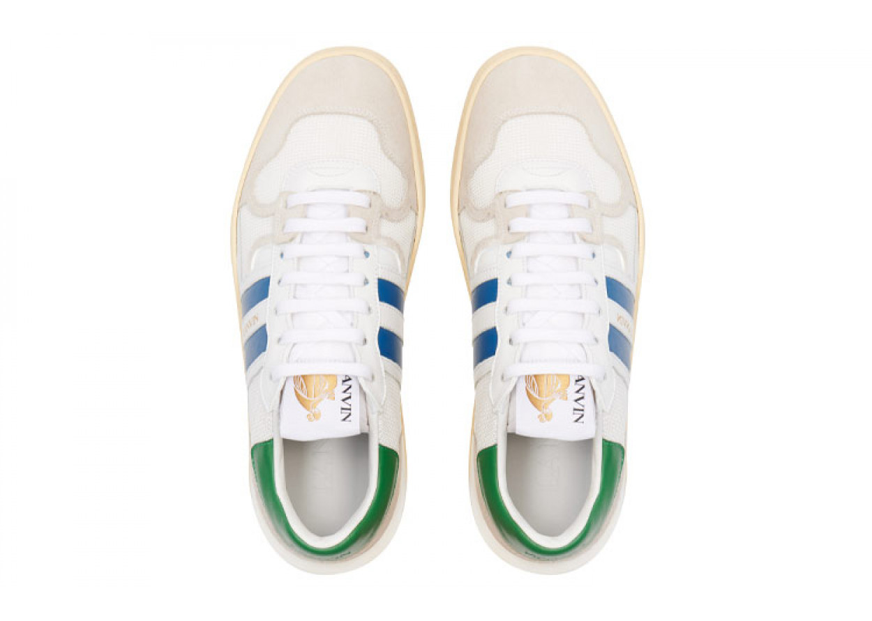 Lanvin Clay Low Top Sports Lifestyle Casual Shoes Men's White Blue
