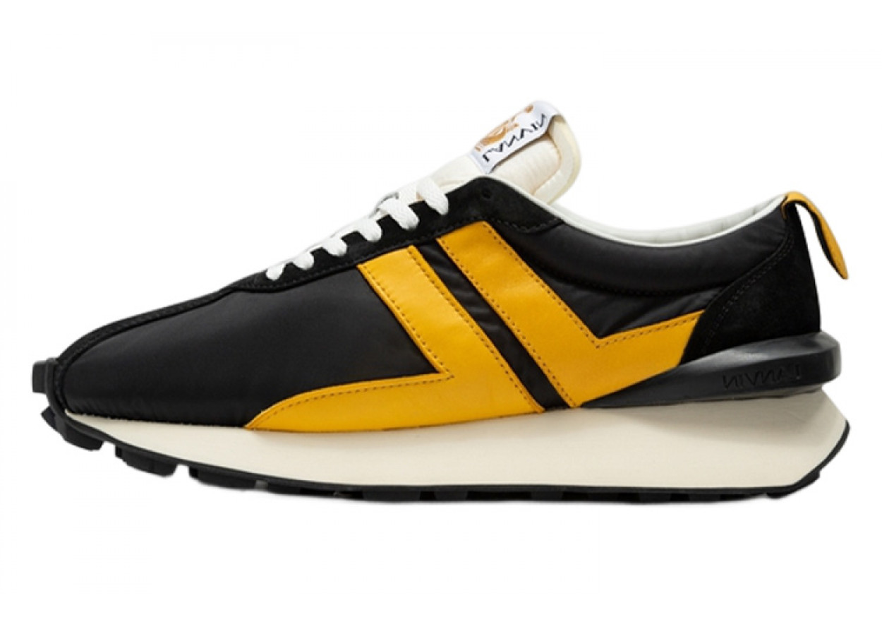 Lanvin Bumpr Low-Top Casual Shoes Men's Yellow Black