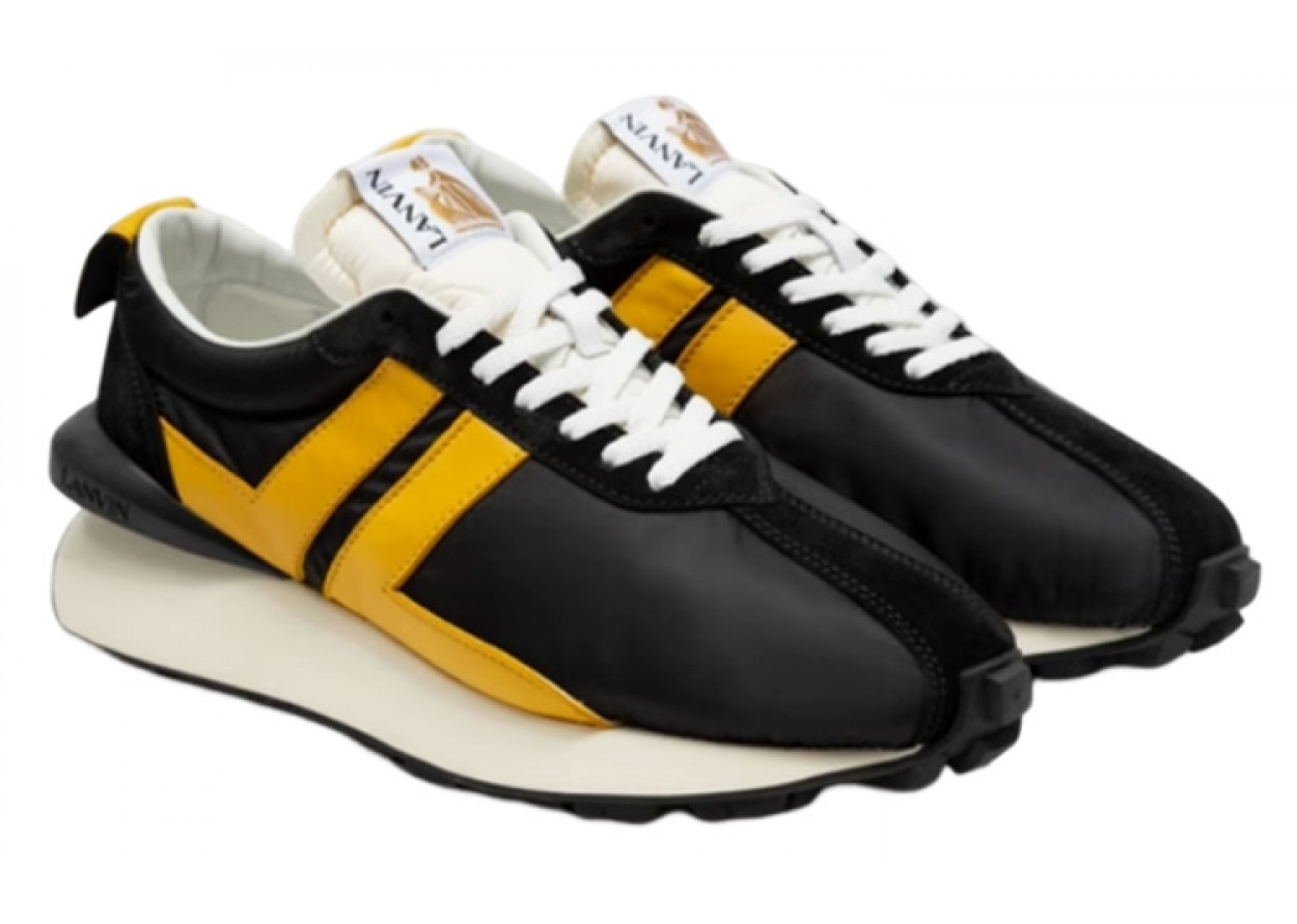 Lanvin Bumpr Low-Top Casual Shoes Men's Yellow Black