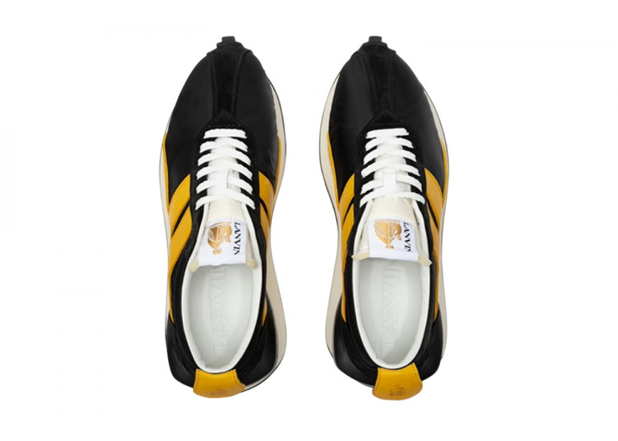 Lanvin Bumpr Low-Top Casual Shoes Men's Yellow Black