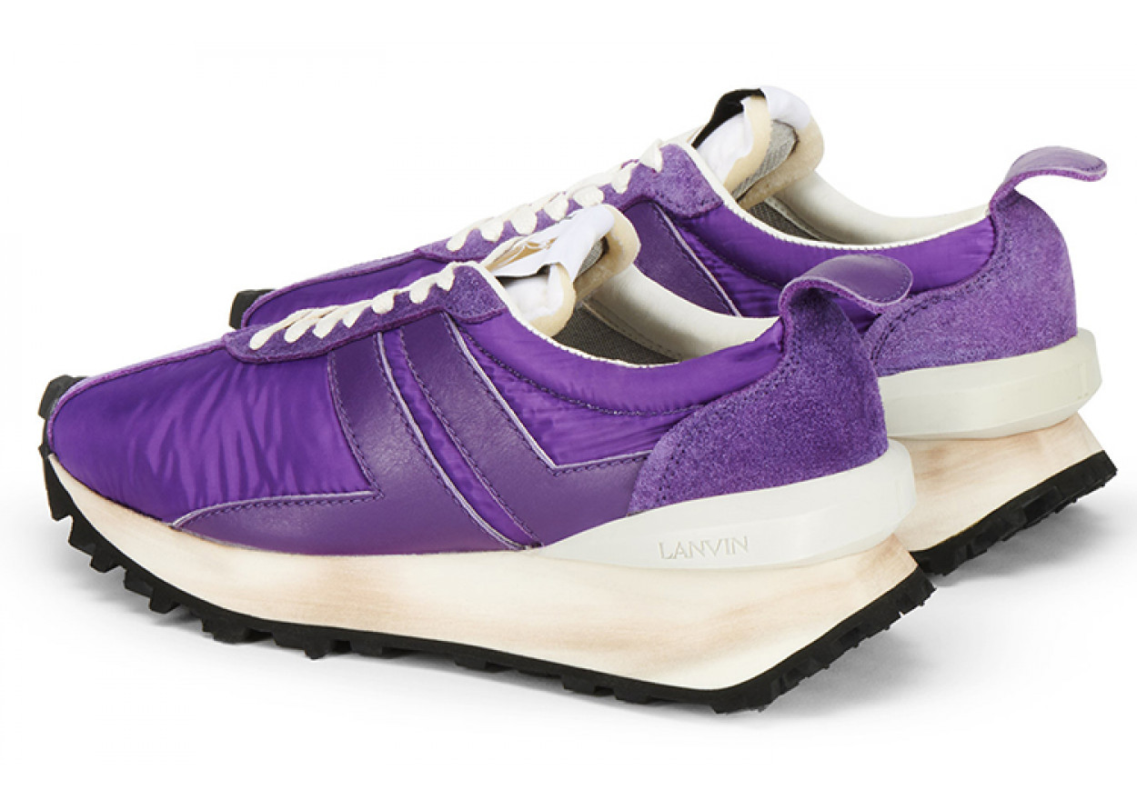 Lanvin Bumpr Low-Top Sports Lifestyle Casual Shoes Men's Purple