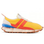 Lanvin Bumpr Cushioning Wear-Resistant Low-Top Casual Shoes Men's Yellow Orange White