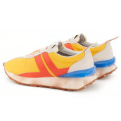 Lanvin Bumpr Cushioning Wear-Resistant Low-Top Casual Shoes Men's Yellow Orange White