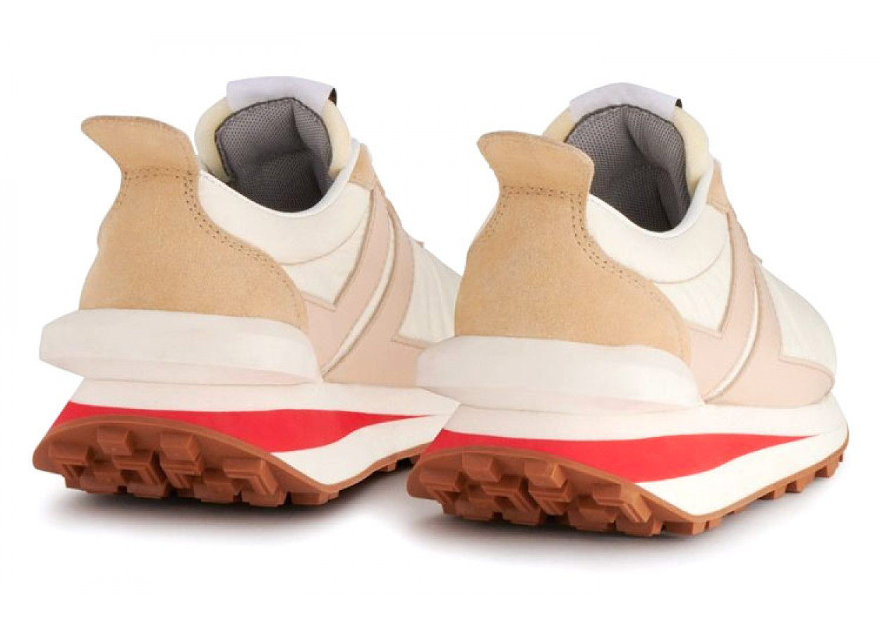 Lanvin Bumpr Anti Slip Wear Resistant Low Top Casual Shoes Women's Beige