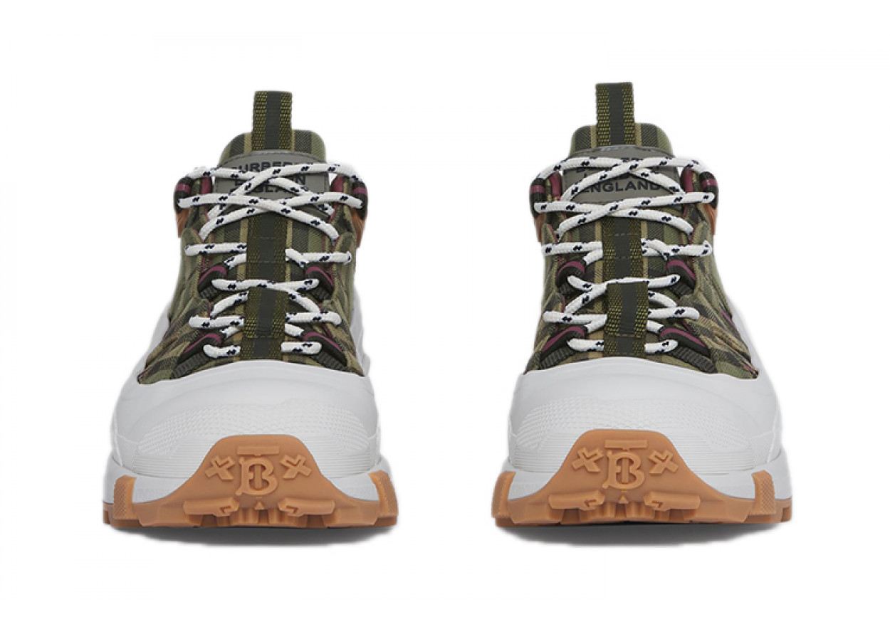 Burberry Arthur Check Cotton Military Green Women's