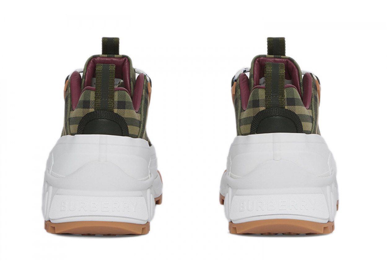 Burberry Arthur Check Cotton Military Green Women's