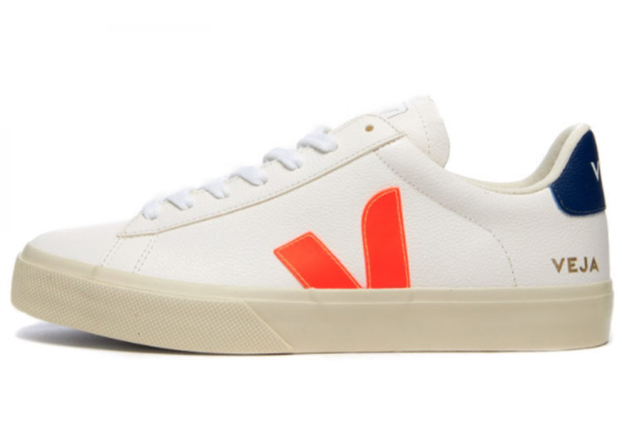 VEJA Campo Chromefree 'White Orange Fluo'