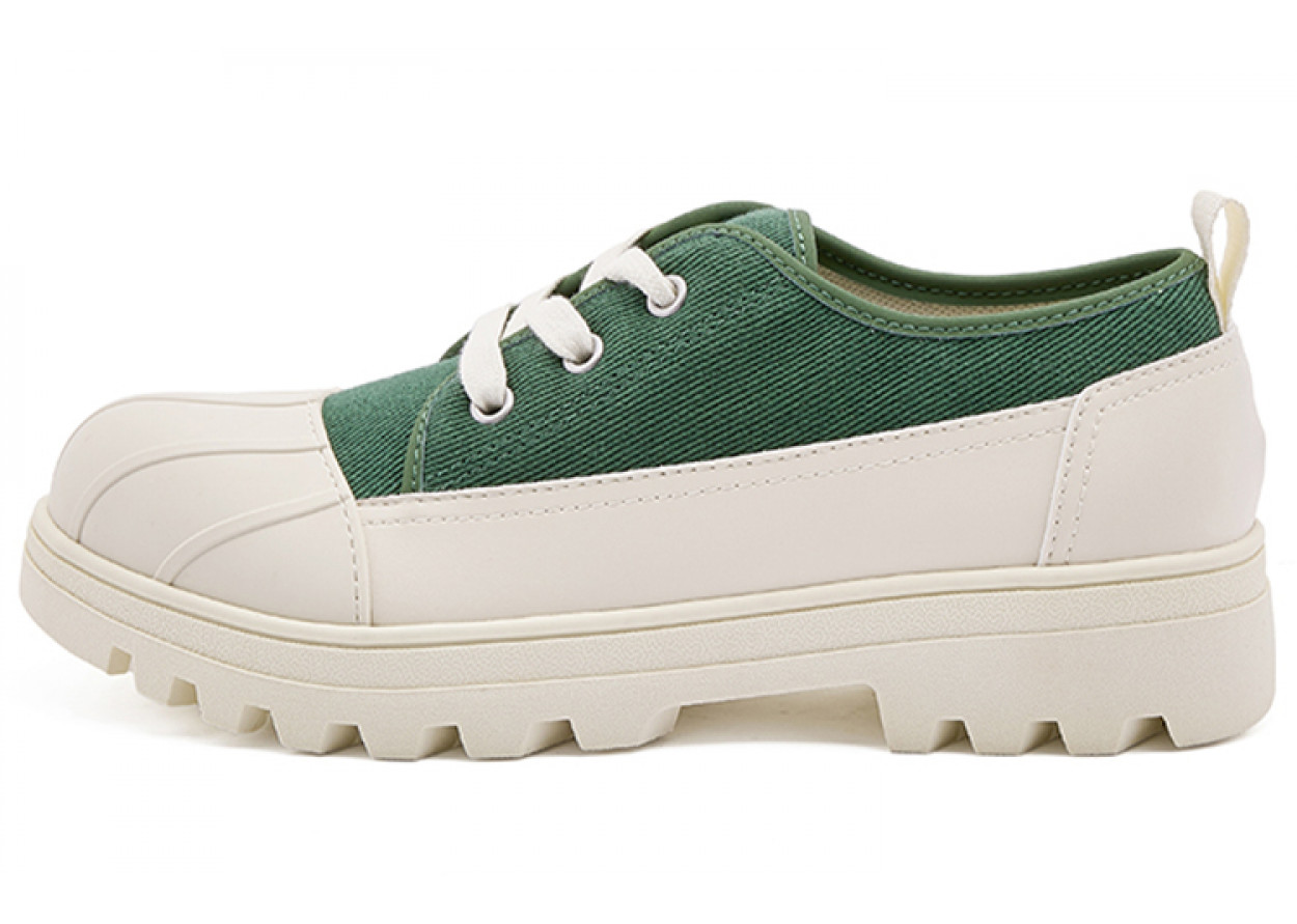 Native Shoes Canvas Shoes Unisex Low-Top Forest Green | Beige