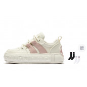 Palladium Balanced Wear-Resistant Low-Top Skateboard Shoes Women's Pink White