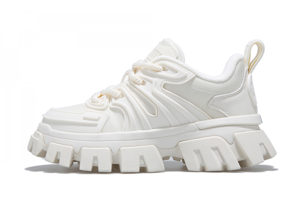 Palladium Anti-Slip Wear-Resistant Breathable Lightweight Low-Top Chunky Sneakers Women's White